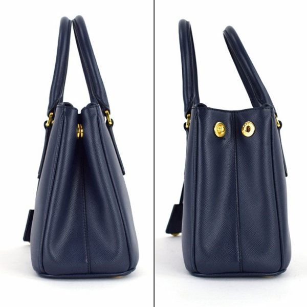 imgrc0098957979 Prada Galleria Mini Saffiano Leather Handbag Navy