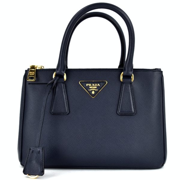 imgrc0098957982 Prada Galleria Mini Saffiano Leather Handbag Navy