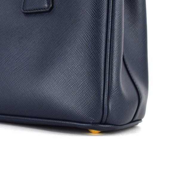 imgrc0098957989 Prada Galleria Mini Saffiano Leather Handbag Navy