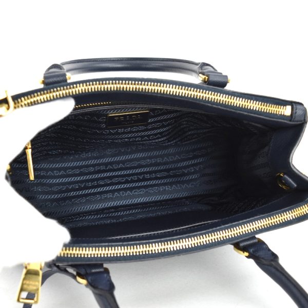 imgrc0098958003 Prada Galleria Mini Saffiano Leather Handbag Navy