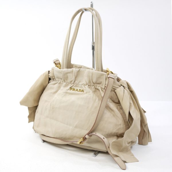 imgrc0099165020 Prada Nappa Antique 2 Way Tote Beige