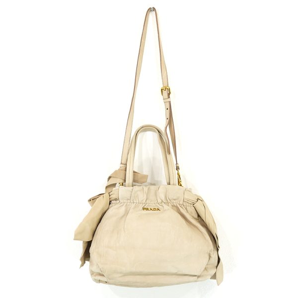 imgrc0099165021 Prada Nappa Antique 2 Way Tote Beige