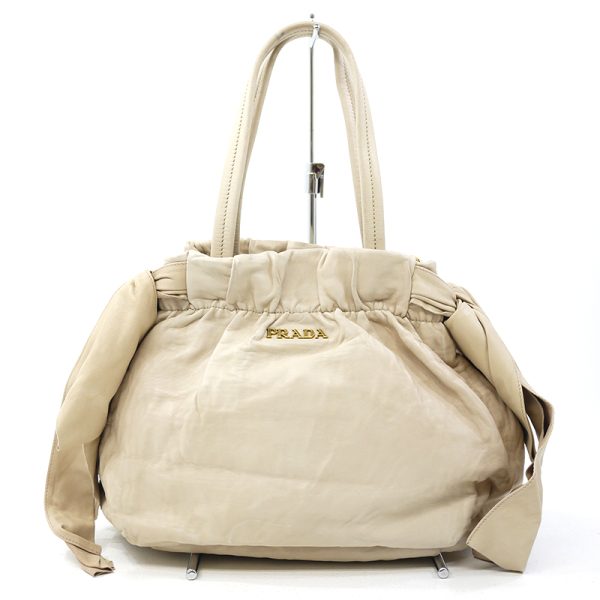 imgrc0099165022 Prada Nappa Antique 2 Way Tote Beige