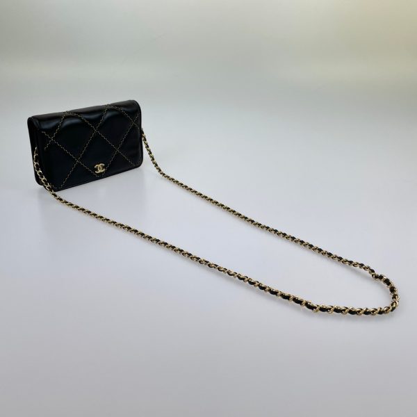 imgrc0099447866 Chanel Matelasse Chain Wallet Black