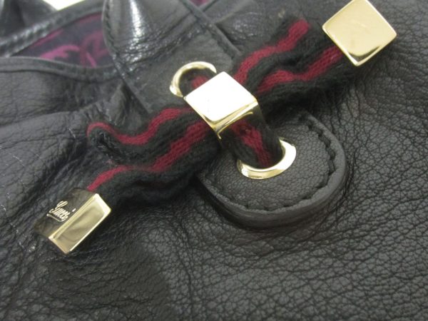 imgrc0100690720 Gucci Shoulder Tote Leather Ribbon Black