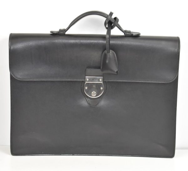 imgrc0103011906 Gucci Leather Briefcase Business Bag Black