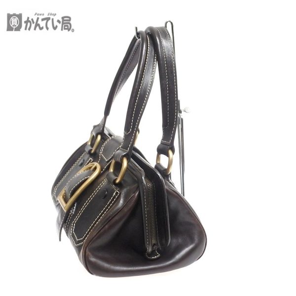 imgrc0110068015 Celine Leather Handbag Dark Brown