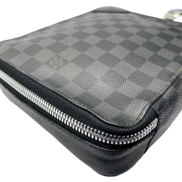 imgrc0111305567 Louis Vuitton Damier Graphite Clutch Bag Leather Black