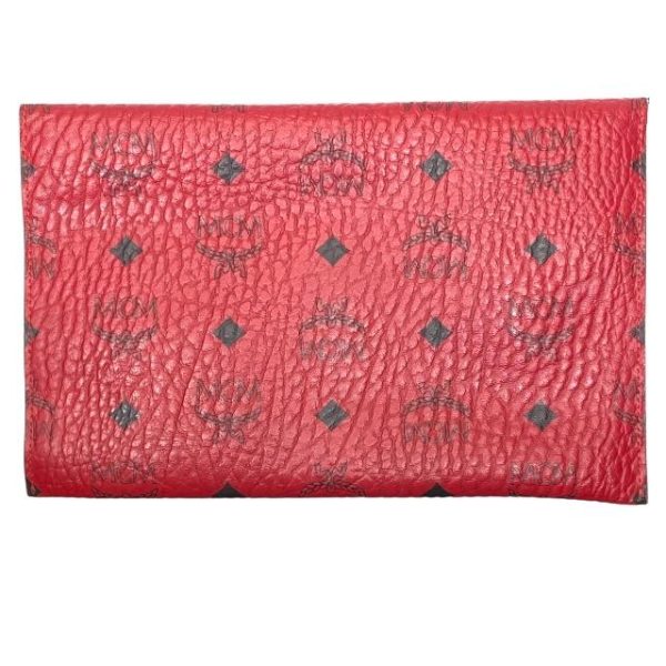 imgrc0112070129 MCM All Logo Pattern Pouch Red