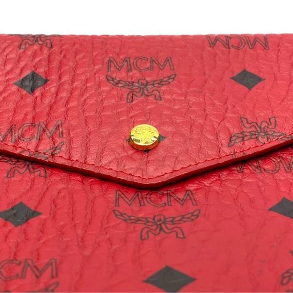 imgrc0112070139 MCM All Logo Pattern Pouch Red