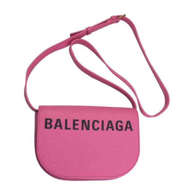 imgrc0113569799 Balenciaga Ville Mini Shoulder Bag Leather Pink