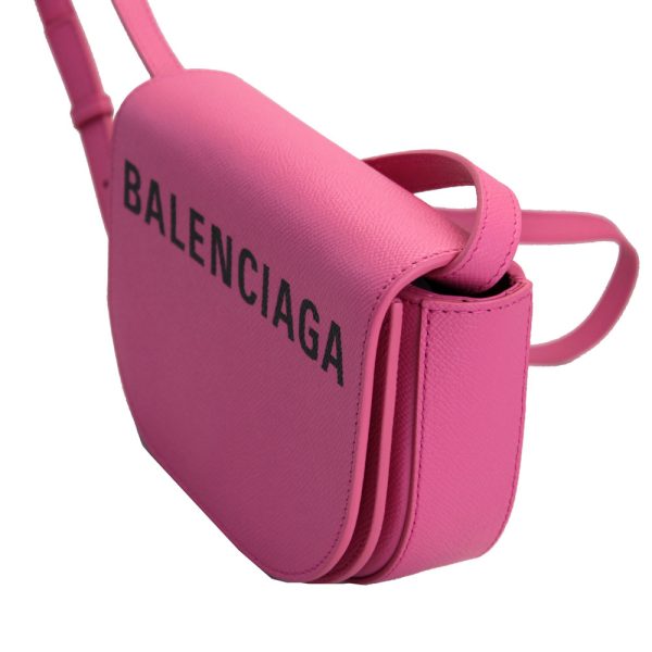 imgrc0113569800 Balenciaga Ville Mini Shoulder Bag Leather Pink