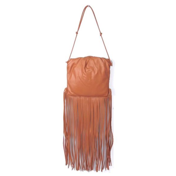 imgrc0113801705 Bottega Veneta The Fringe Pouch Nappa Leather Clay