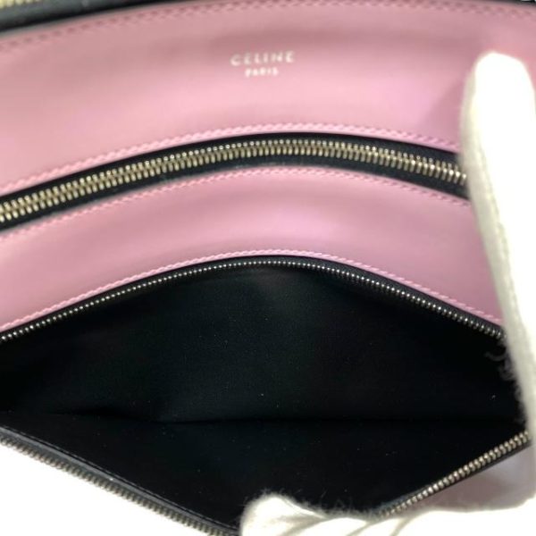 imgrc0116049906 Celine Clutch Bag Clutch Pochette Three Zip Logo Spazzolato Calf Pink