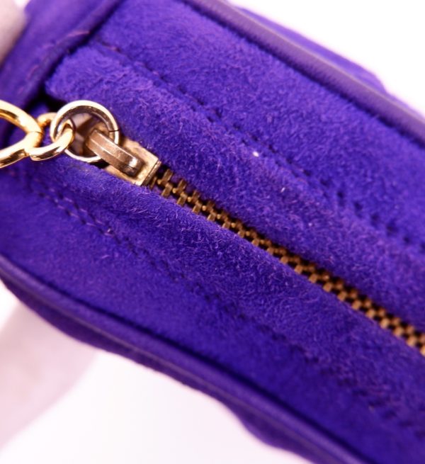 imgrc0119223486 Chanel Suede Chain Shoulder Bag Diamond Purple