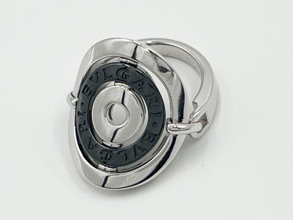 imgrc0120069052 BVLGARI White Gold Ceramic Ring Astrale Cerki