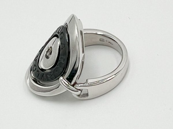 imgrc0120069053 BVLGARI White Gold Ceramic Ring Astrale Cerki