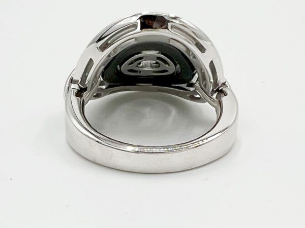 imgrc0120069054 BVLGARI White Gold Ceramic Ring Astrale Cerki