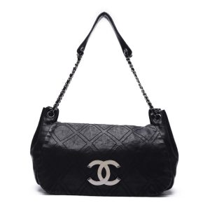 imgrc0120964742 Chanel Coco Mark Shoulder Bag Black