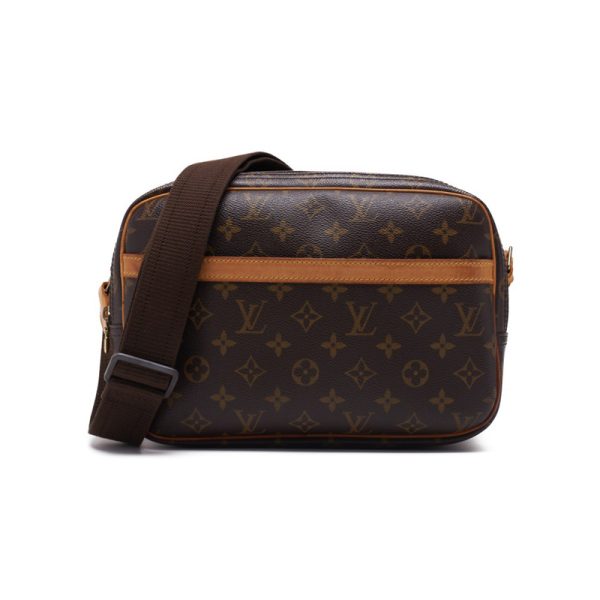 imgrc0124198142 Louis Vuitton Reporter PM Shoulder Bag Monogram Brown