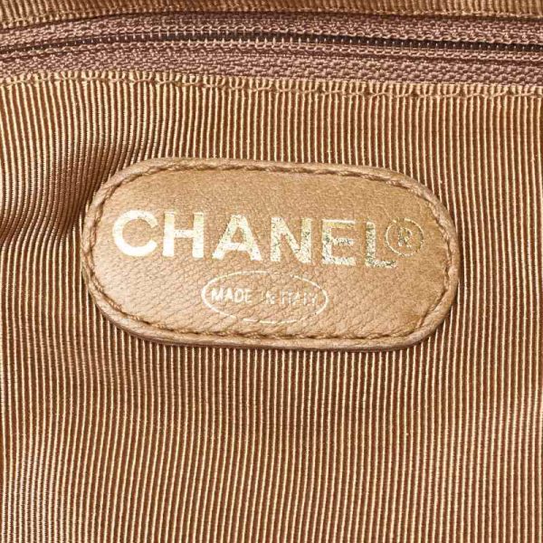 imgrc0124415106 Chanel Coco Mark Tortoiseshell Tote Beige Canvas Gold