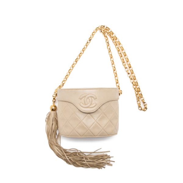 imgrc0126163738 Chanel Matelasse Chain Shoulder Bag Beige