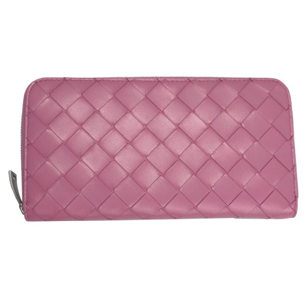 imgrc0141733622 Bottega Veneta Intrecciato Long Wallet Pink