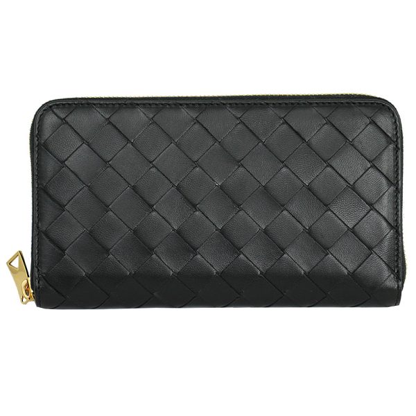 imgrc0145398972 Bottega Veneta Intrecciato Long Wallet Black