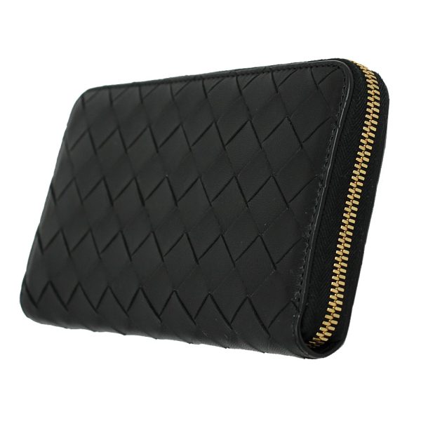 imgrc0145398973 Bottega Veneta Intrecciato Long Wallet Black