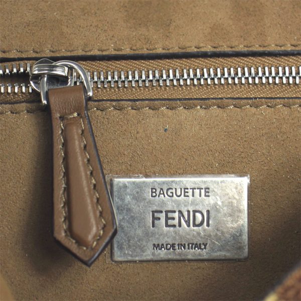 imgrc0145486002 Fendi Chain Shoulder Bag Baguette Brown