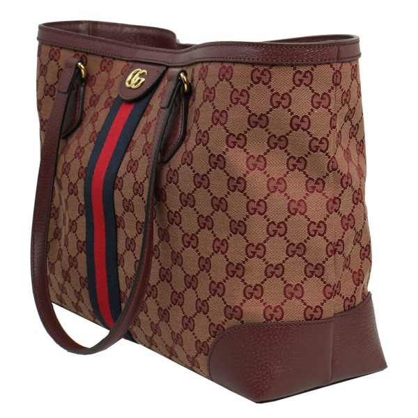 imgrc0145486379 Gucci Tote Bag Ophidia GG Canvas Burgundy