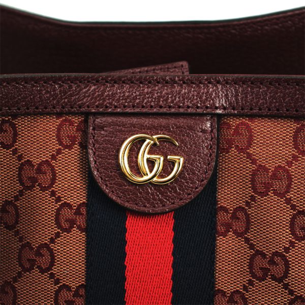 imgrc0145486381 Gucci Tote Bag Ophidia GG Canvas Burgundy