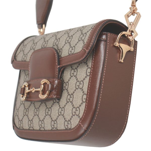 imgrc0163844597 Gucci Horsebit Mini Shoulder Bag Beige Brown