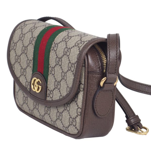 imgrc0163845489 Gucci Shoulder Bag Ophidia Leather Beige Brown