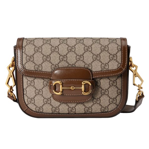 imgrc0168480000 Gucci Horsebit Mini Shoulder Bag Beige Brown