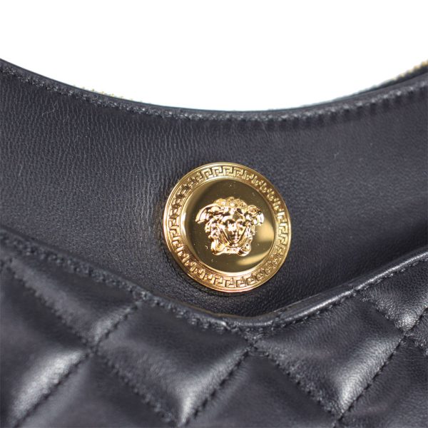 imgrc0168779120 Versace 2way Hand Shoulder Bag Leather Black