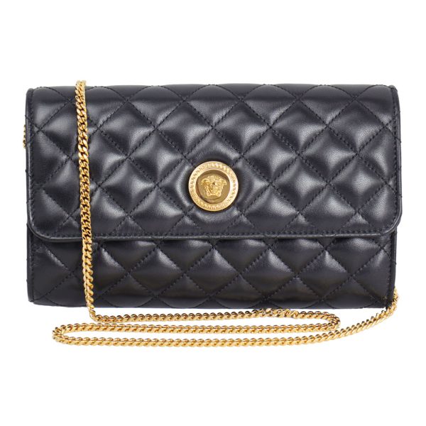 imgrc0168780236 Versace Medusa Chain Wallet Black