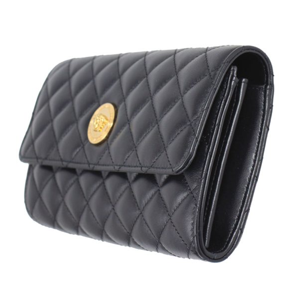 imgrc0168780238 Versace Medusa Chain Wallet Black