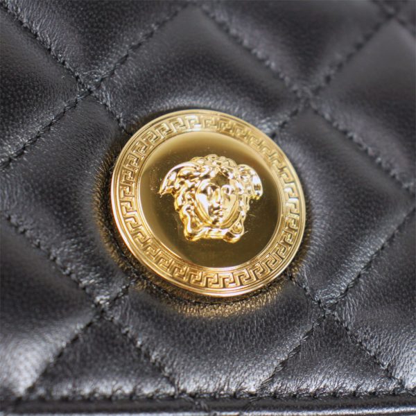 imgrc0168780239 Versace Medusa Chain Wallet Black