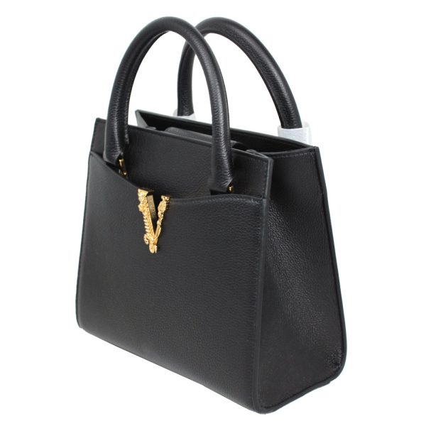 imgrc0168780688 Versace Hand Shoulder Bag 2way Leather Black