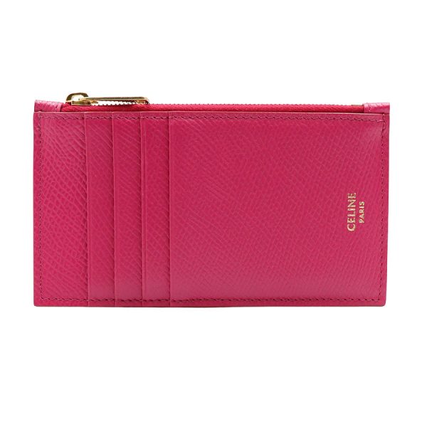 imgrc0168989144 Celine Compact Zipped Card Holder Coin Case Pink