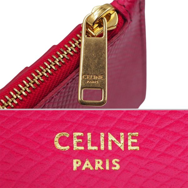 imgrc0168989154 Celine Compact Zipped Card Holder Coin Case Pink