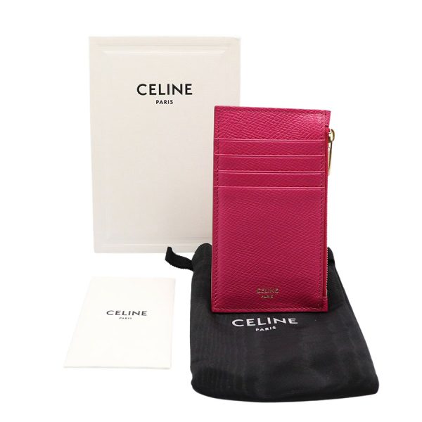 imgrc0168989155 Celine Compact Zipped Card Holder Coin Case Pink