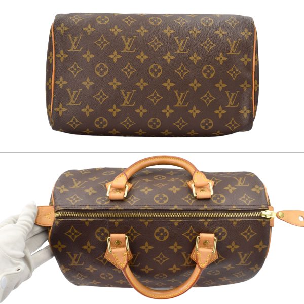 imgrc0175764246 Louis Vuitton Speedy 30 Monogram Handbag Brown