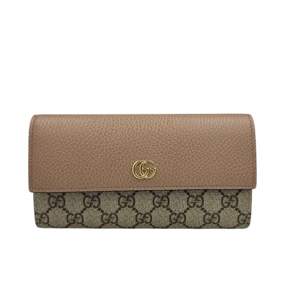 imgrc0178940709 Gucci GG Marmont Continental Wallet Beige Pink