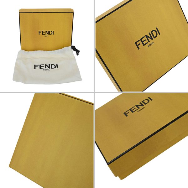 imgrc0180003285 Fendi FF Fabric Card Case Zucca Pattern Brown