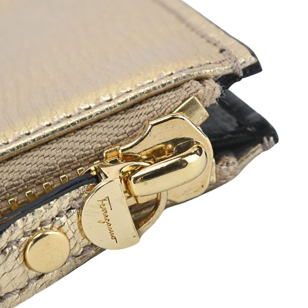 imgrc0181245256 Salvatore Ferragamo Gancini Clutch Bag Gold