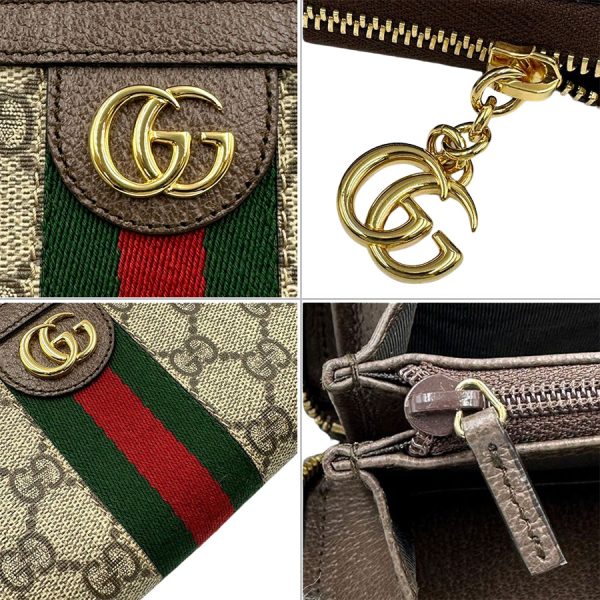 imgrc0181720481 Gucci Ophidia GG Zip Around Wallet Beige Ebony