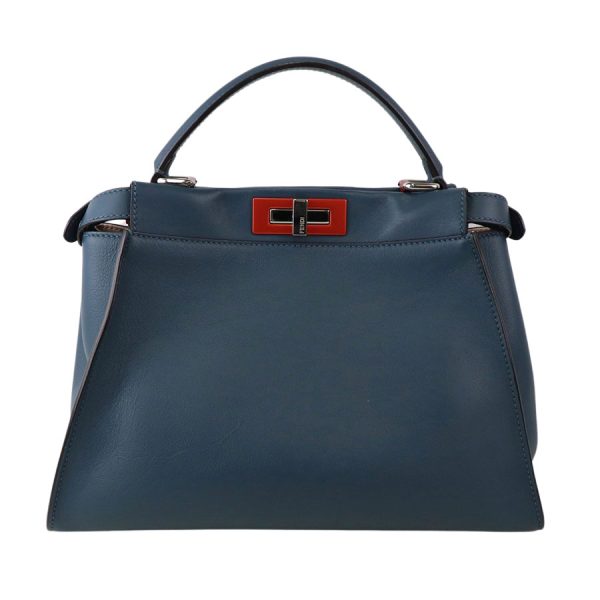 imgrc0182332492 Fendi Peekaboo Medium Handbag Shoulder Blue Orange