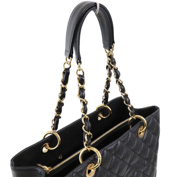 imgrc0182431782 Chanel GST Chain Tote Bag Matelasse Caviar Black